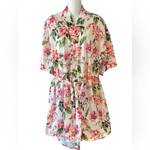 Show Me Your Mumu Womens One Size Floral Lightweight Belted Robe - Picture 1 of 6